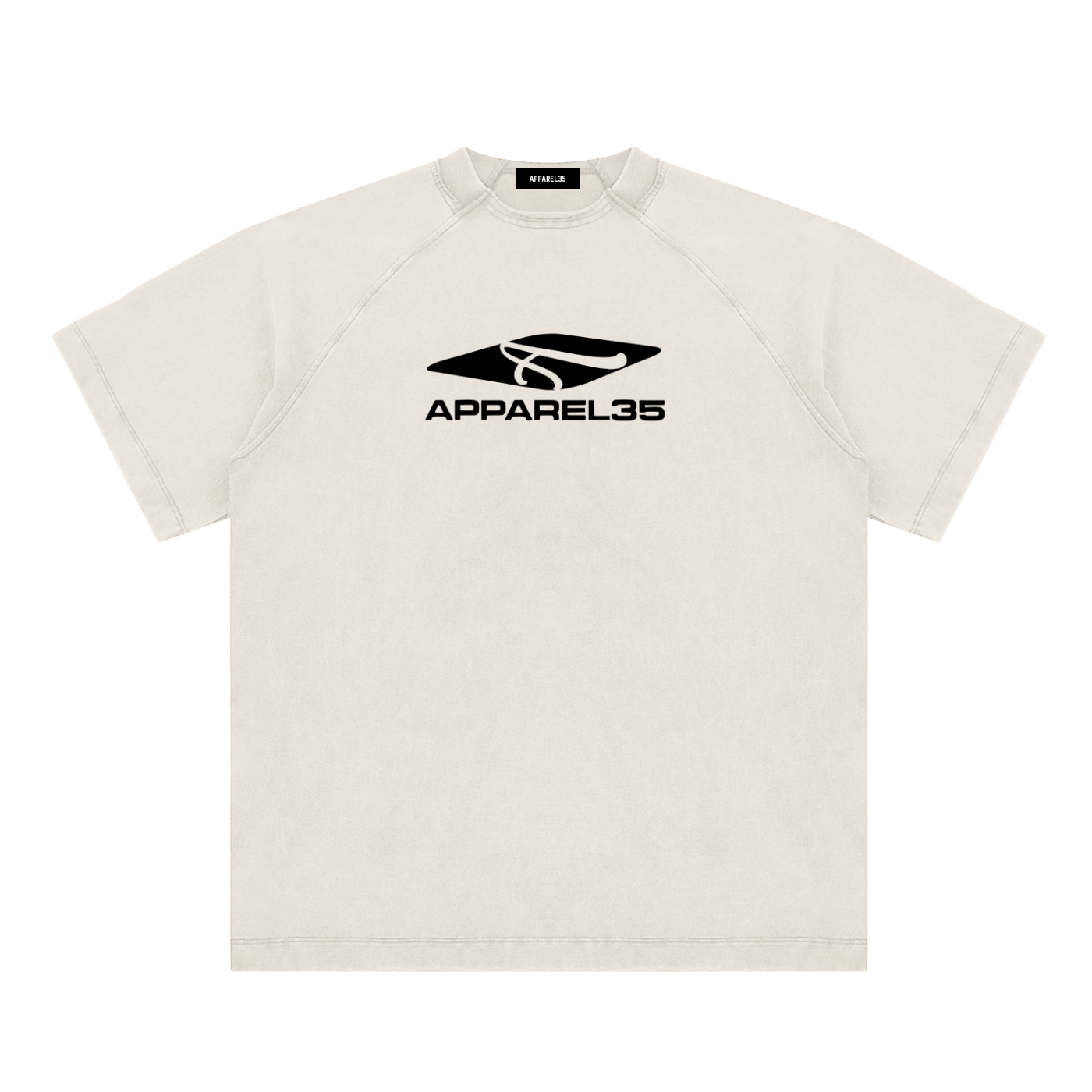 Apparel35 "Basic T-Shirt"-Grey White