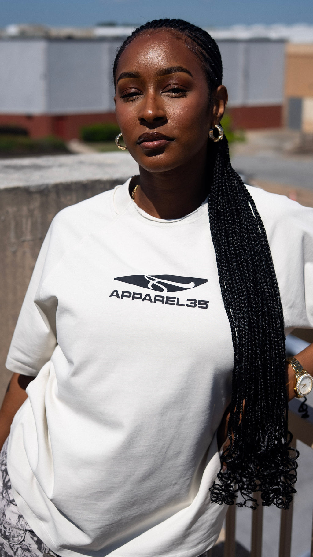 Apparel35 "Basic T-Shirt"-Grey White